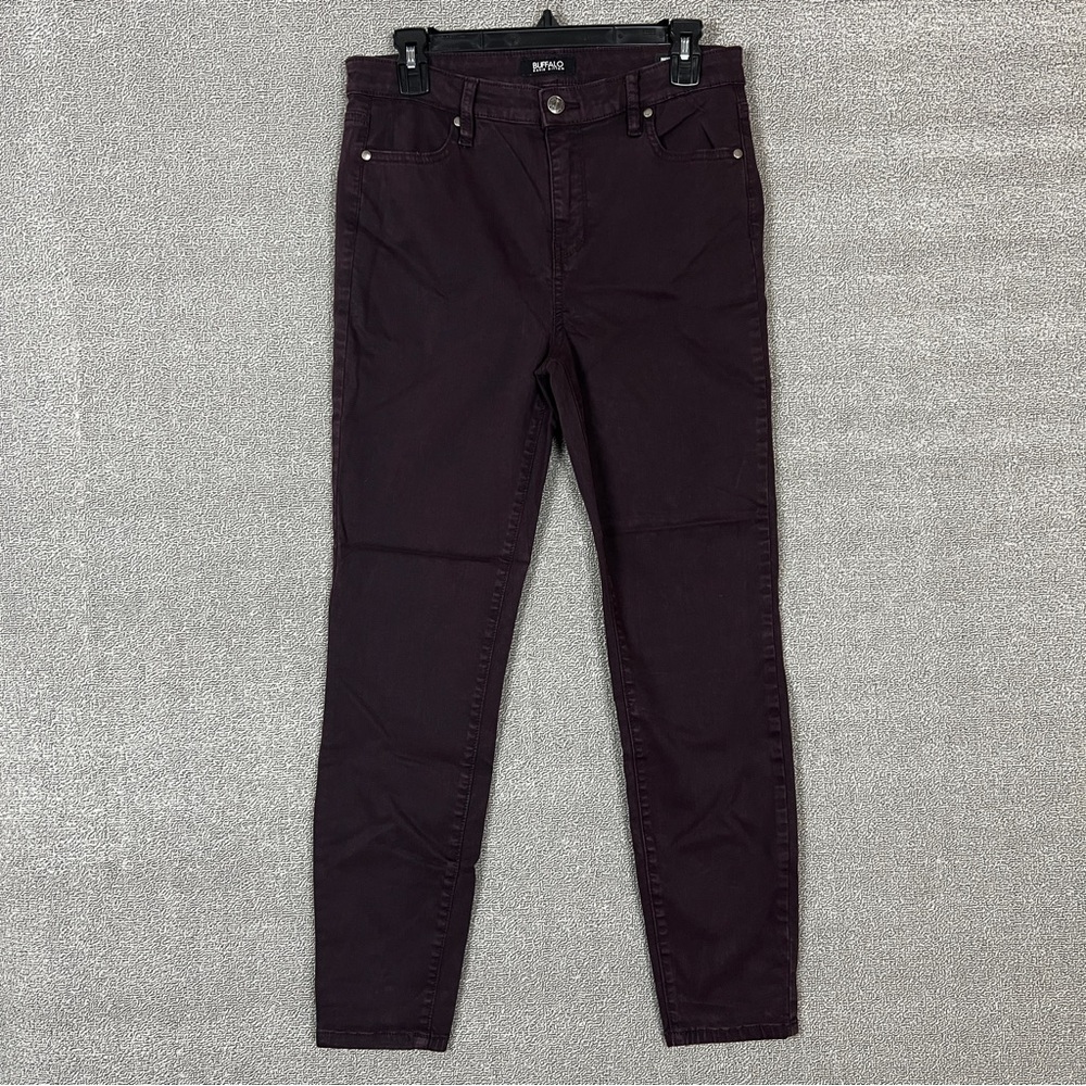 Búffalo Hanna women’s high rise soft stretch skinny burgundy jeans size8/29
